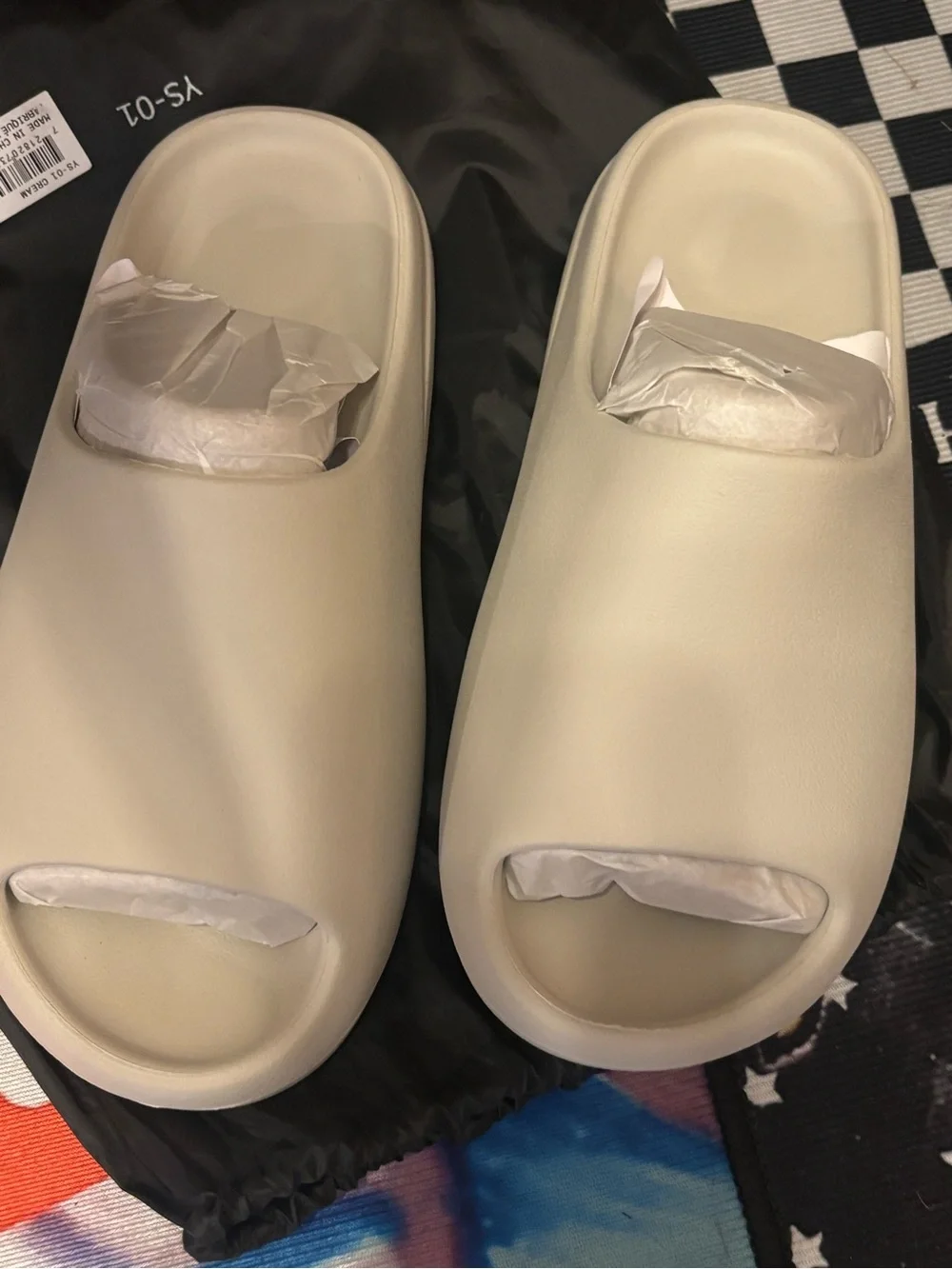 Cream Slide Sandals US 9 NWT